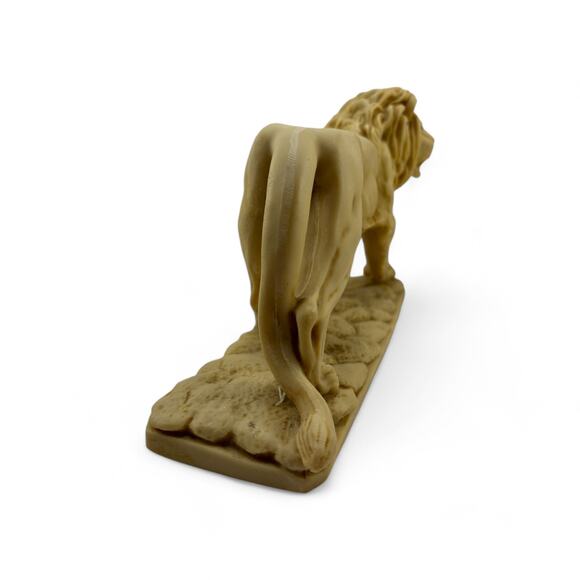 Vintage Lion Figurine Sculpture Statue Resin Single Bookend Decor - Picture 11 of 16